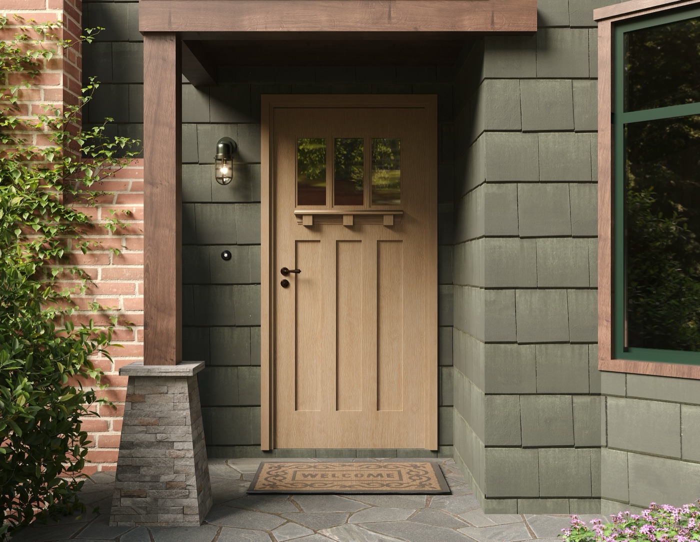 Craftsman entry door